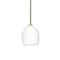 Besa Lighting Lucia Stem Pendant, Opal Matte, Satin Nickel Finish, 1x75W Incandescent 1TT-169707-SN - alternate 1